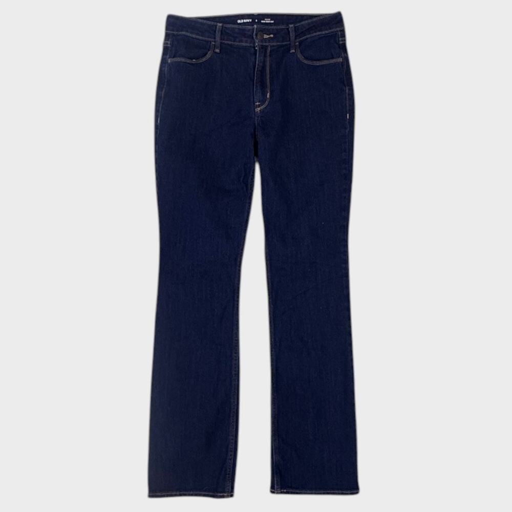 Old Navy Mid Rise Wow Boot Cut Womens Size 8 Blue Denim Jeans